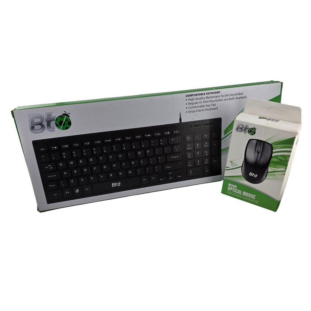 BT Wired Optical Mouse and Keyboard Set‎ USB Full Size